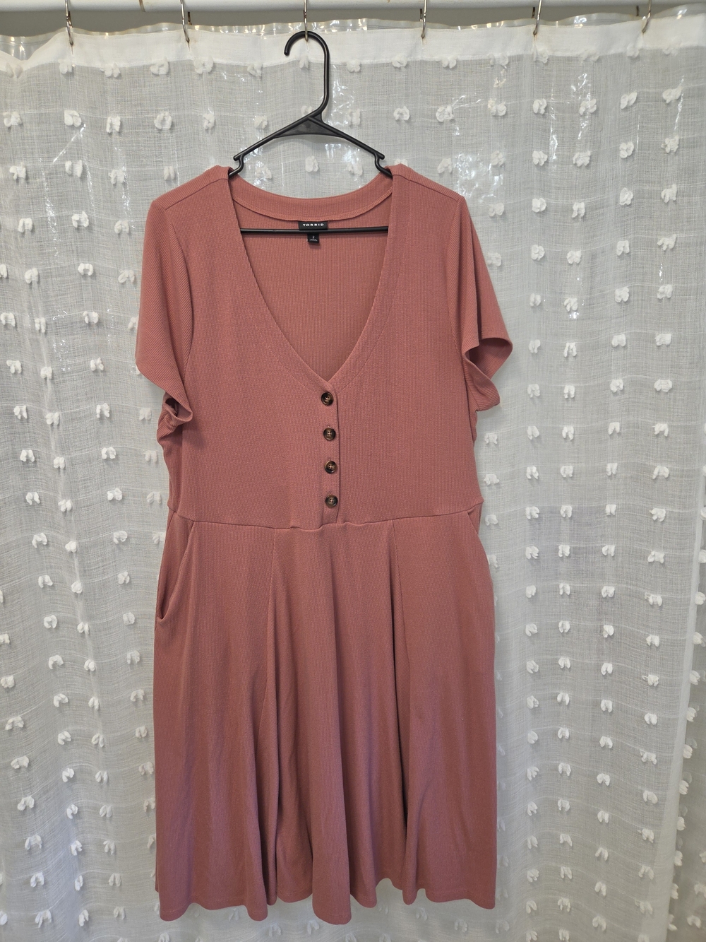 Torrid Ribbed Button- Front Dress Size 2
